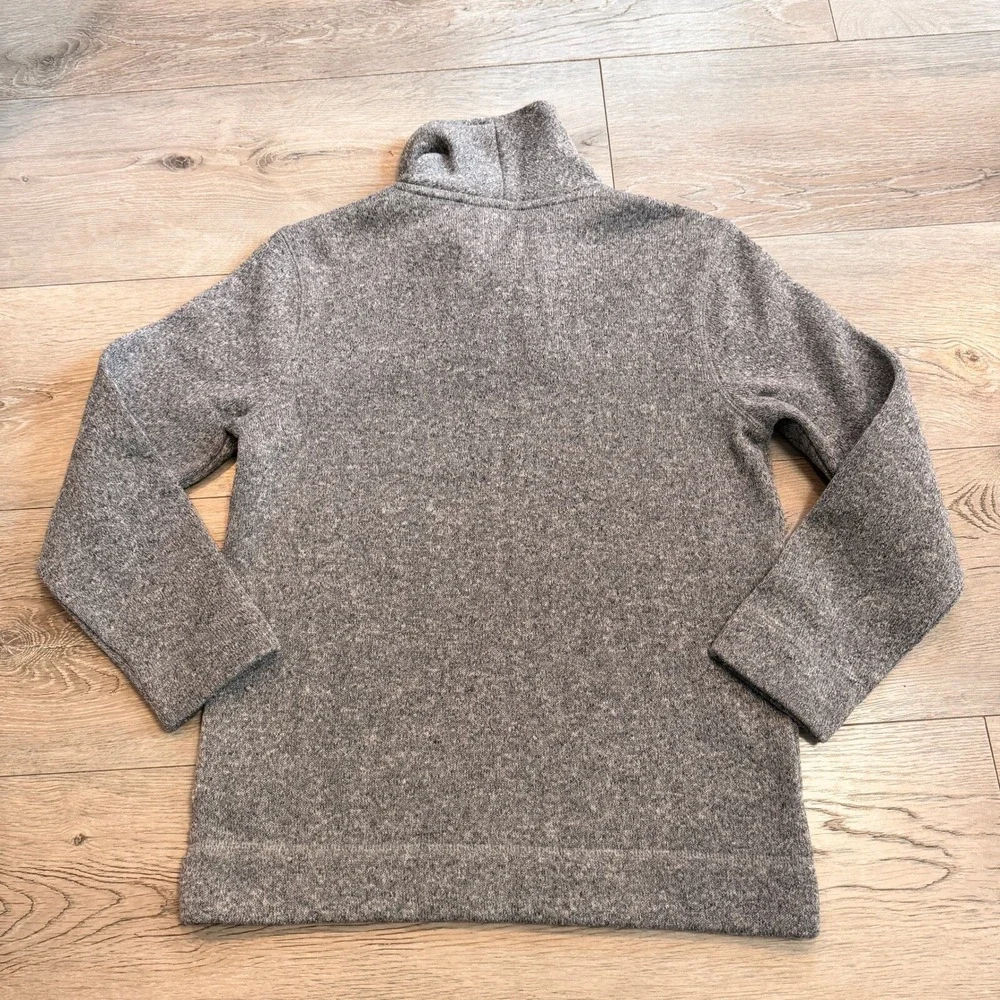 Old Navy Boys Shawl Collar Pullover Sweater Soft Knit Gray Kids‎ 10/12 Large